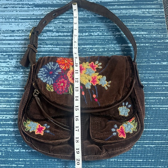 Floral Embroidered Brown Crossbody Bag by Lucky brand - Picture 2 of 3